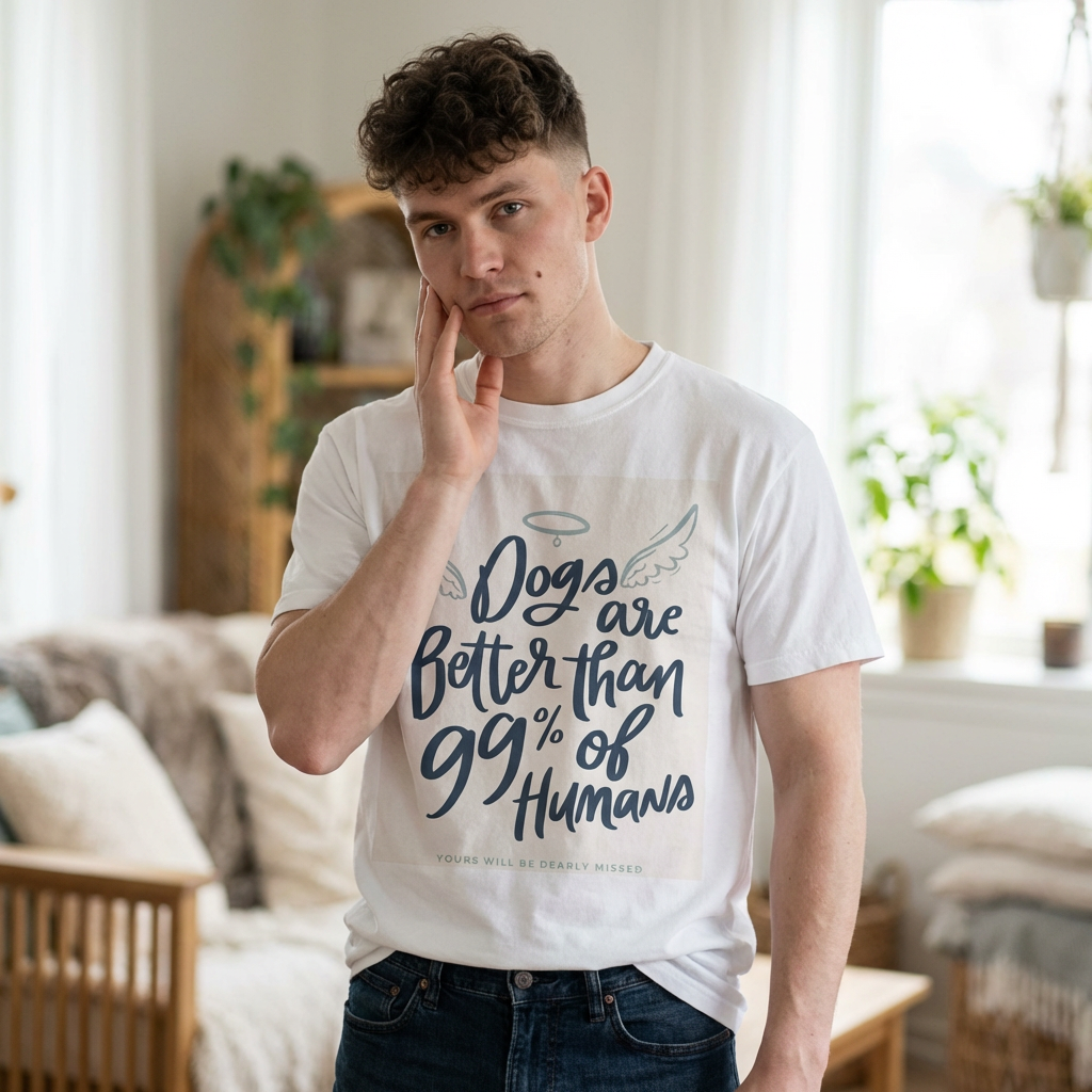 T-Shirt — "Dogs Are Better Than 99% of Humans" Graphic Tee